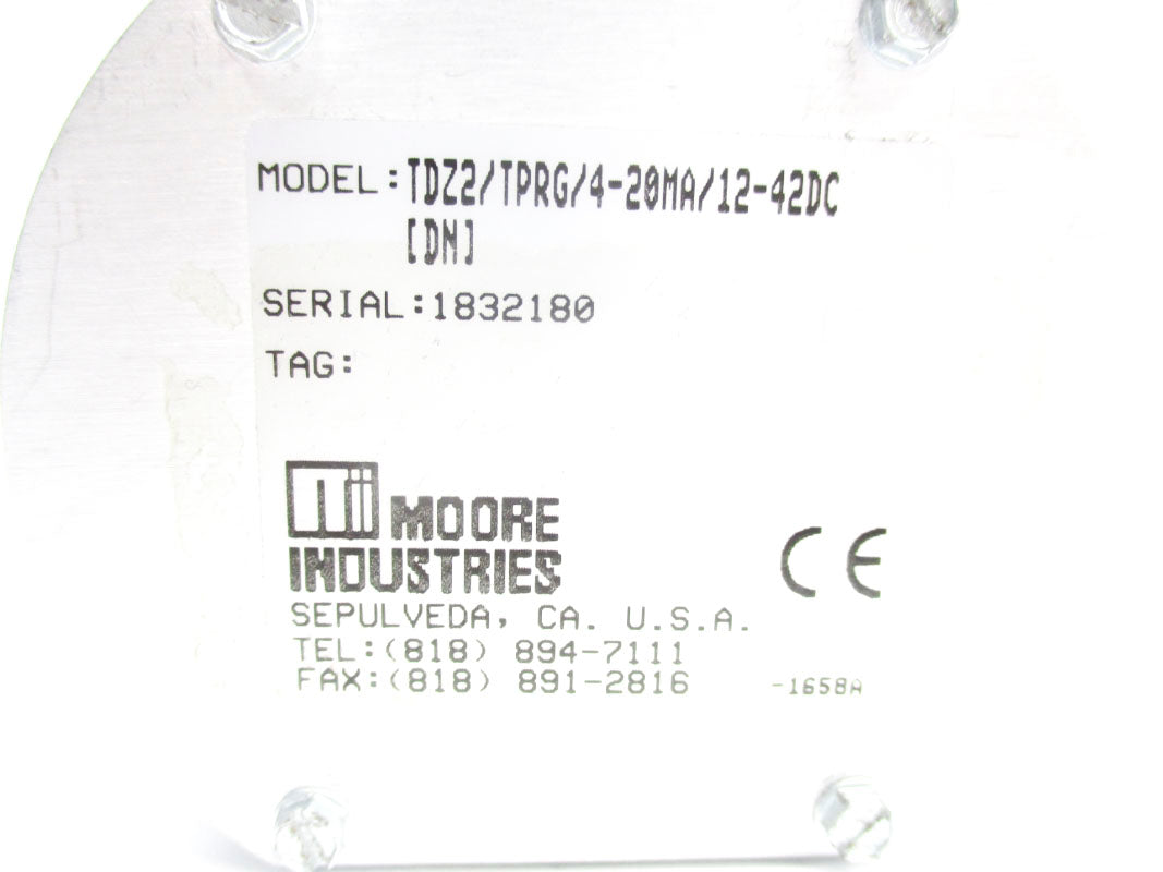 MOORE INDUSTRIES TDZ2/TPRG/4-20MA/12-42DC UNMP