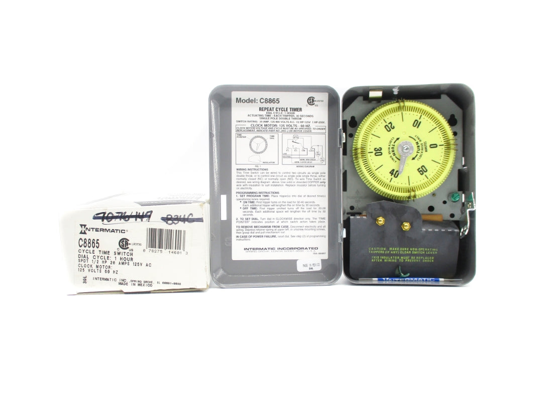 INTERMATIC C8865 125VAC 20A 1HR NSMP