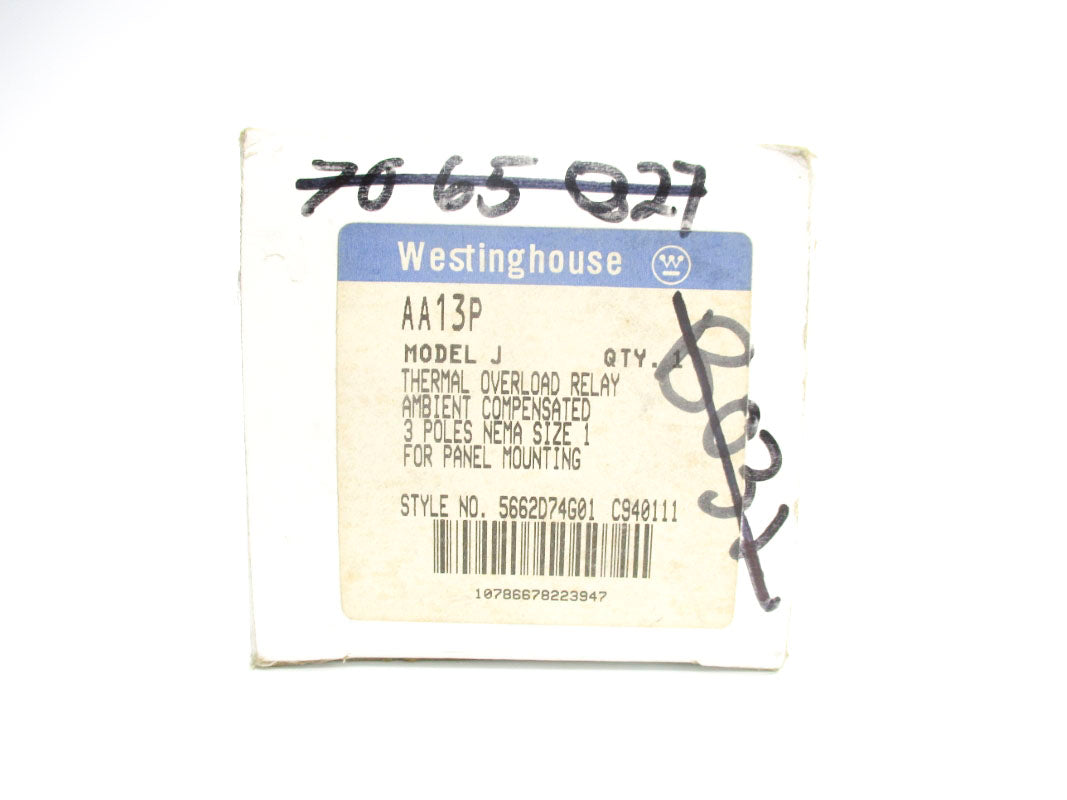 WESTINGHOUSE AA13P 600VAC 2A NSMP