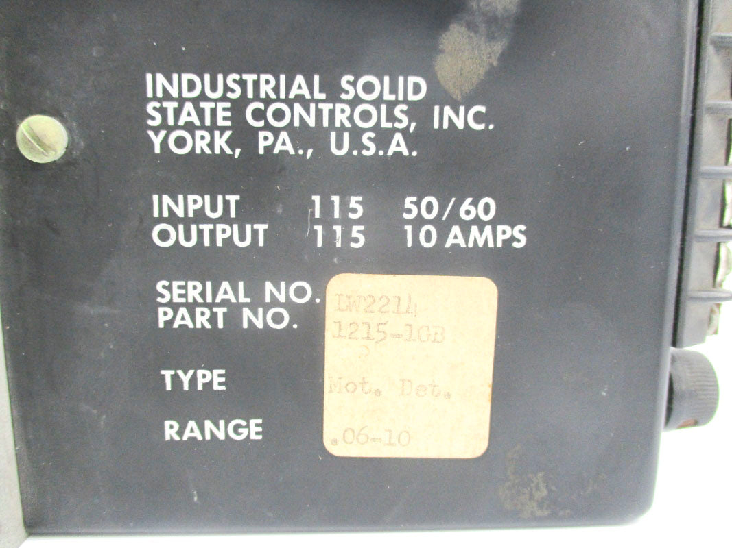 ISSC 1215-1GB .06-10A 115V UNMP