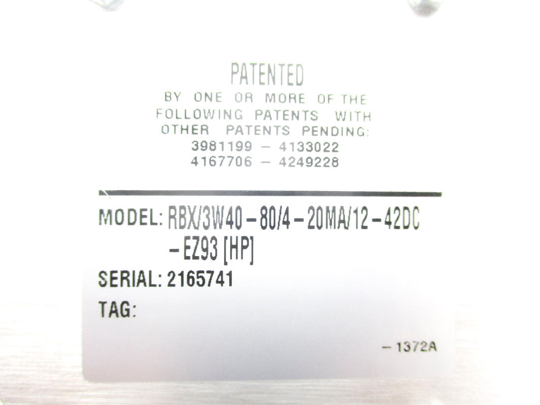 MOORE INDUSTRIES RBX/3W40-80/4-20MA/12-42DC-EZ93-HP NSNP