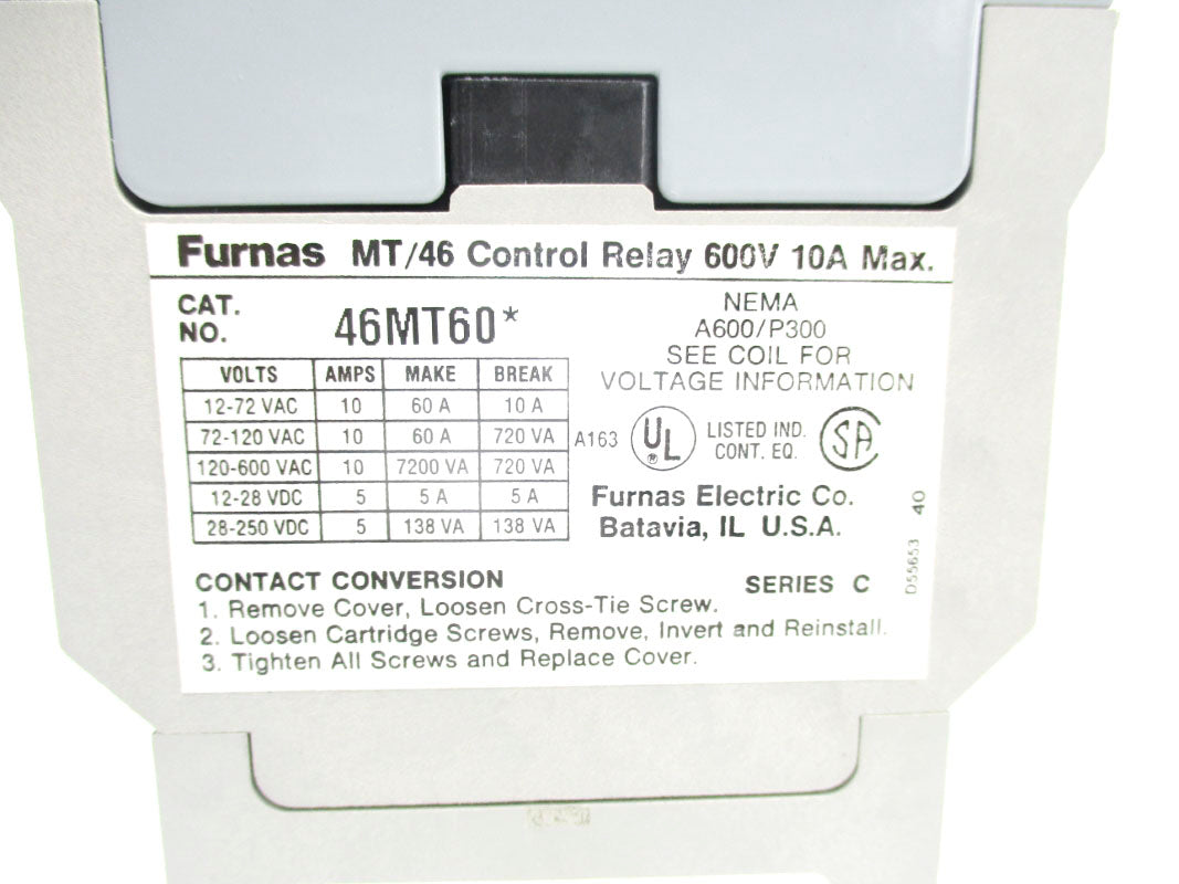 FURNAS 46MT60F SER. C 110/120V 10A NSMP