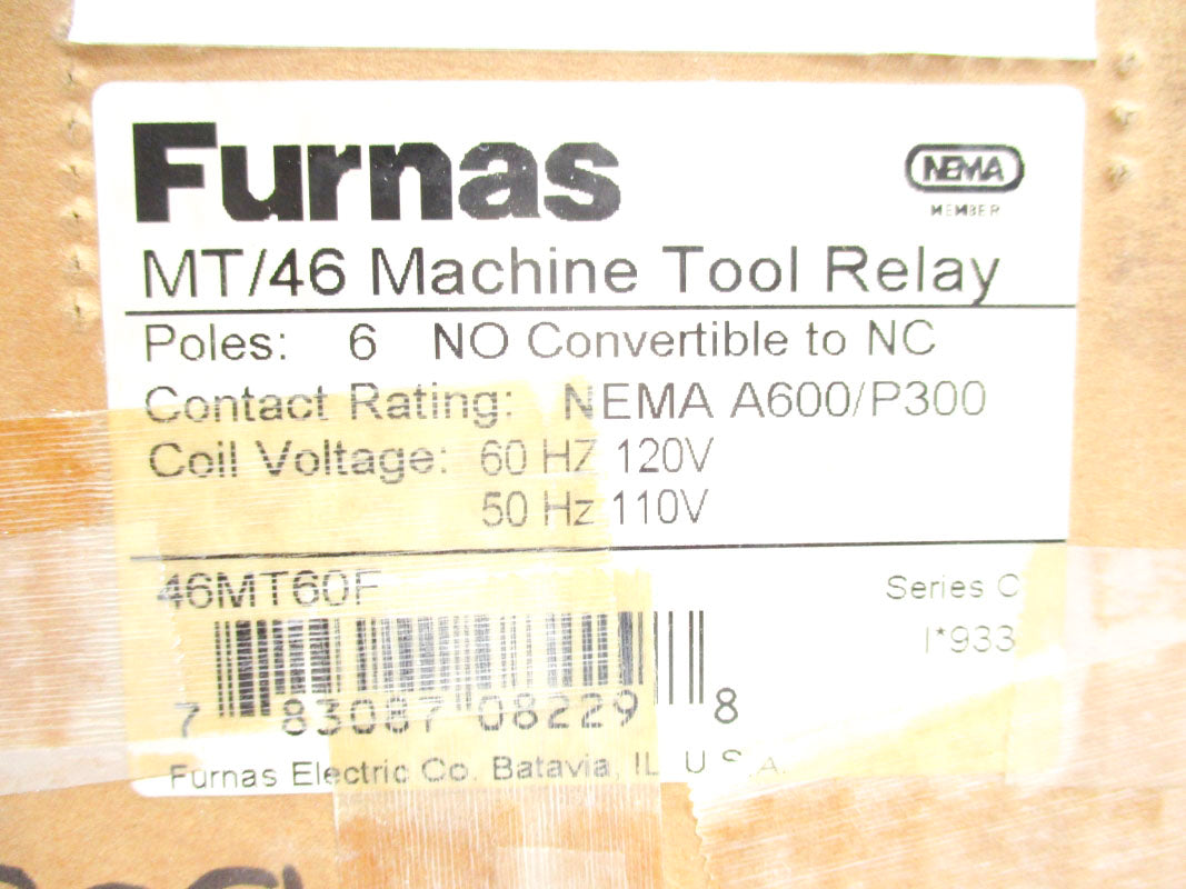 FURNAS 46MT60F SER. C 110/120V 10A NSMP