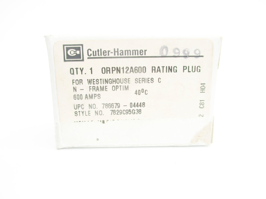 CUTLER HAMMER ORPN12A600 SER. C 600A NSMP