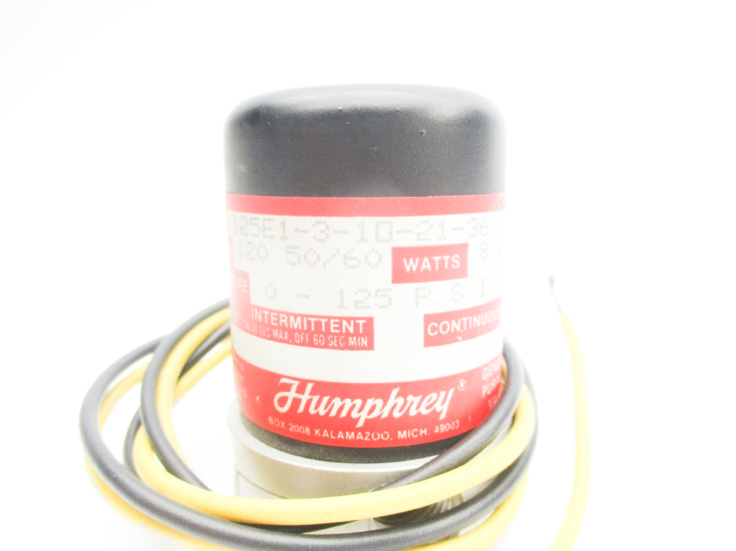 HUMPHREY 125E1-3-10-21-36 0-125PSI 120V NSNP