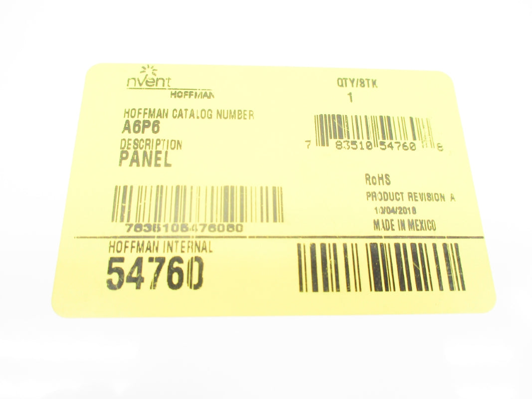 HOFFMAN A6P6 54760 NSNP