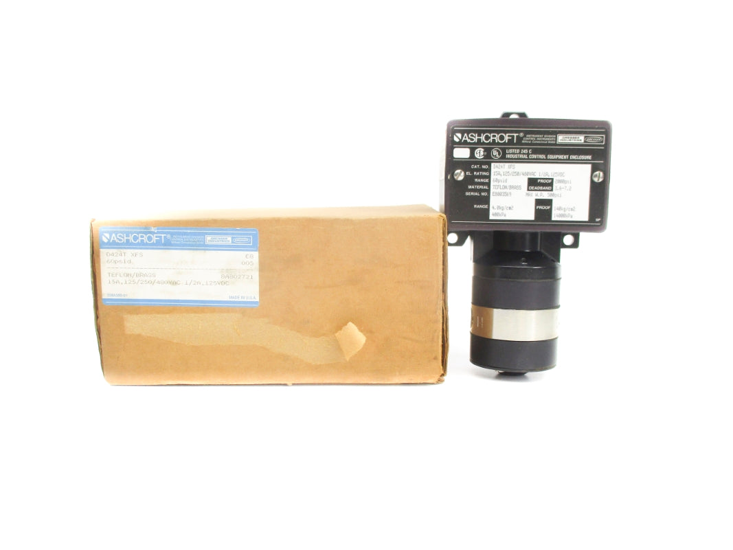 ASHCROFT D424TXFS 480VAC 15A 60PSI NSMP