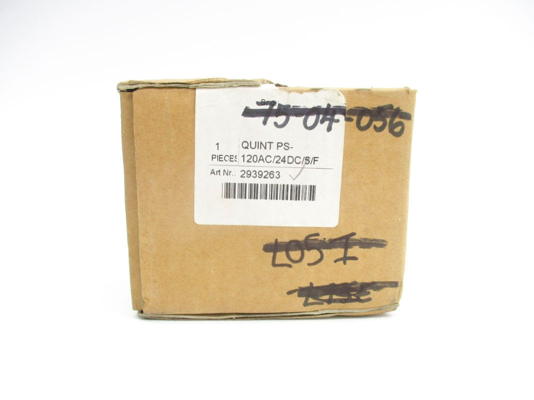 PHOENIX CONTACT QUINT-PS-120AC/24DC/5/F 2939263 120VAC 5A NSMP