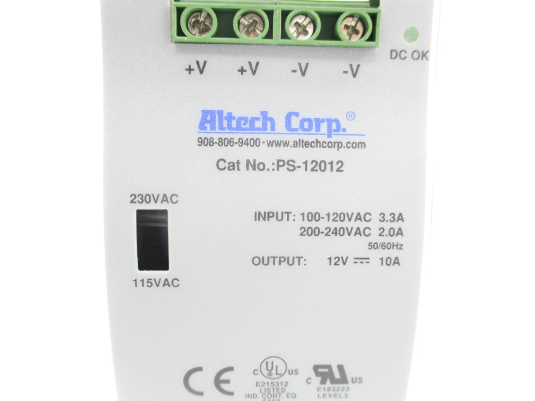 ALTECH PS-12012 100-120/200-240VAC 3.3A NSNP