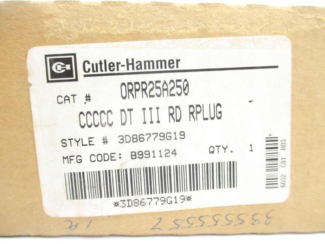 CUTLER HAMMER ORPR25A250 NSFS