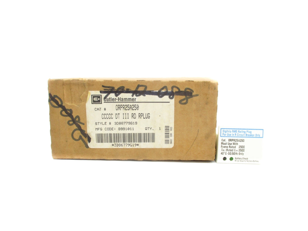 CUTLER HAMMER ORPR25A250 NSMP