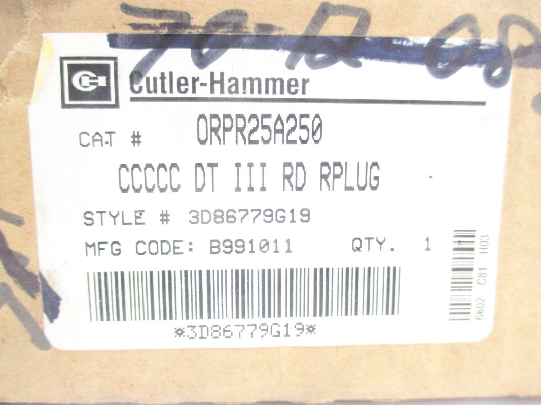 CUTLER HAMMER ORPR25A250 NSMP