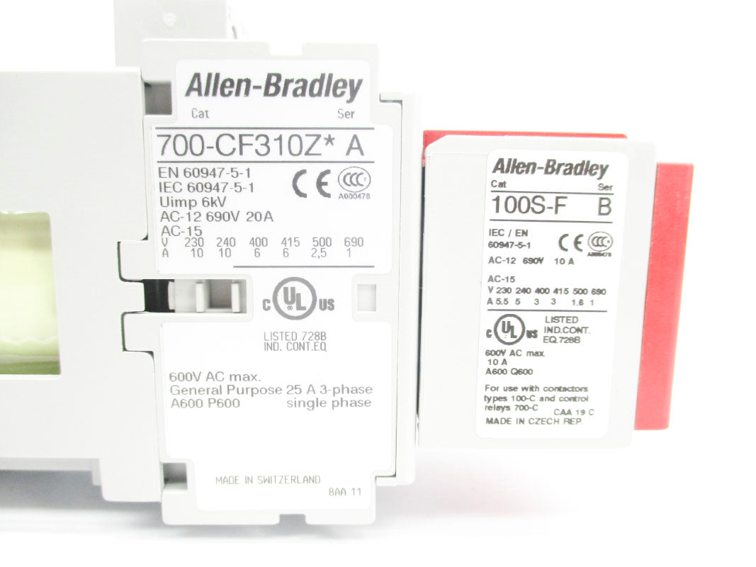 ALLEN BRADLEY 700S-CF440ZJC SER. A 24VDC 25A (BR/WH) NSMP