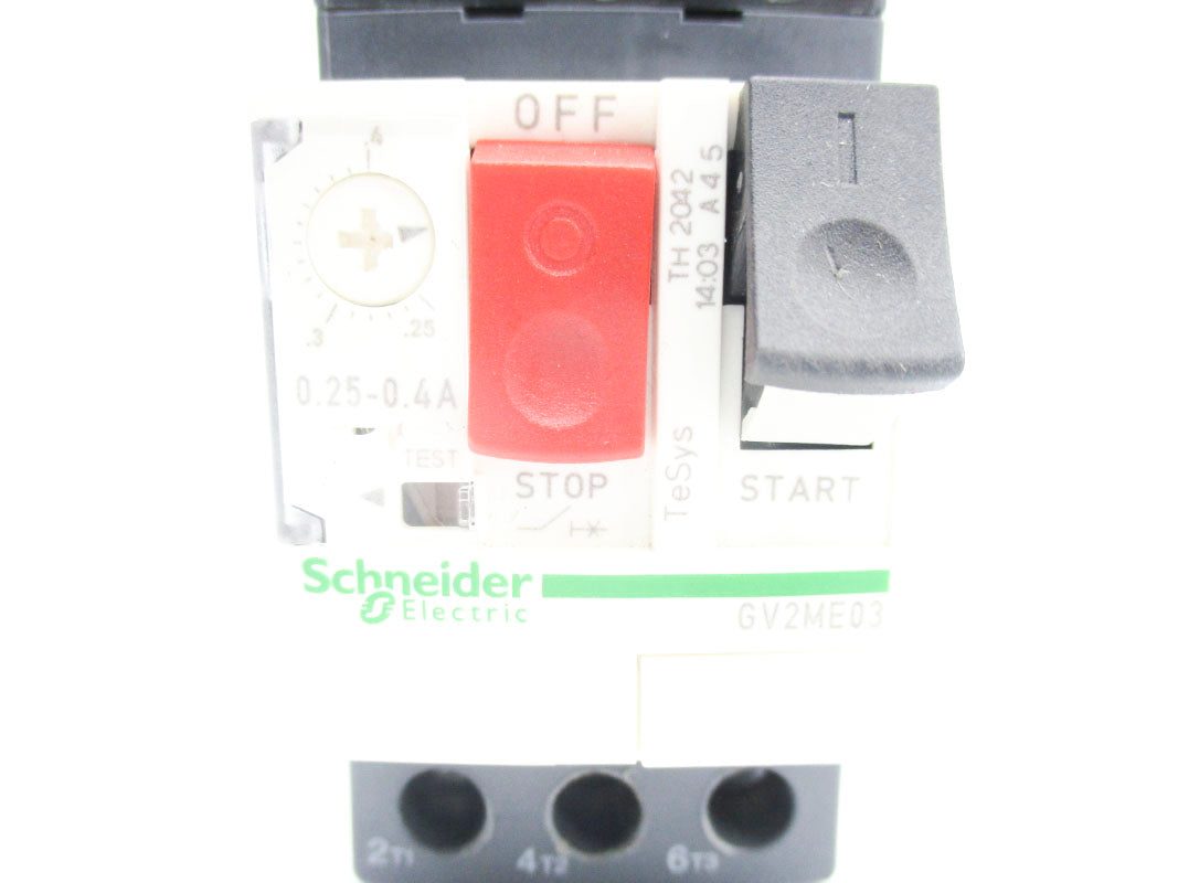 SCHNEIDER ELECTRIC GV2ME03 0.25-0.4A 600V UNMP