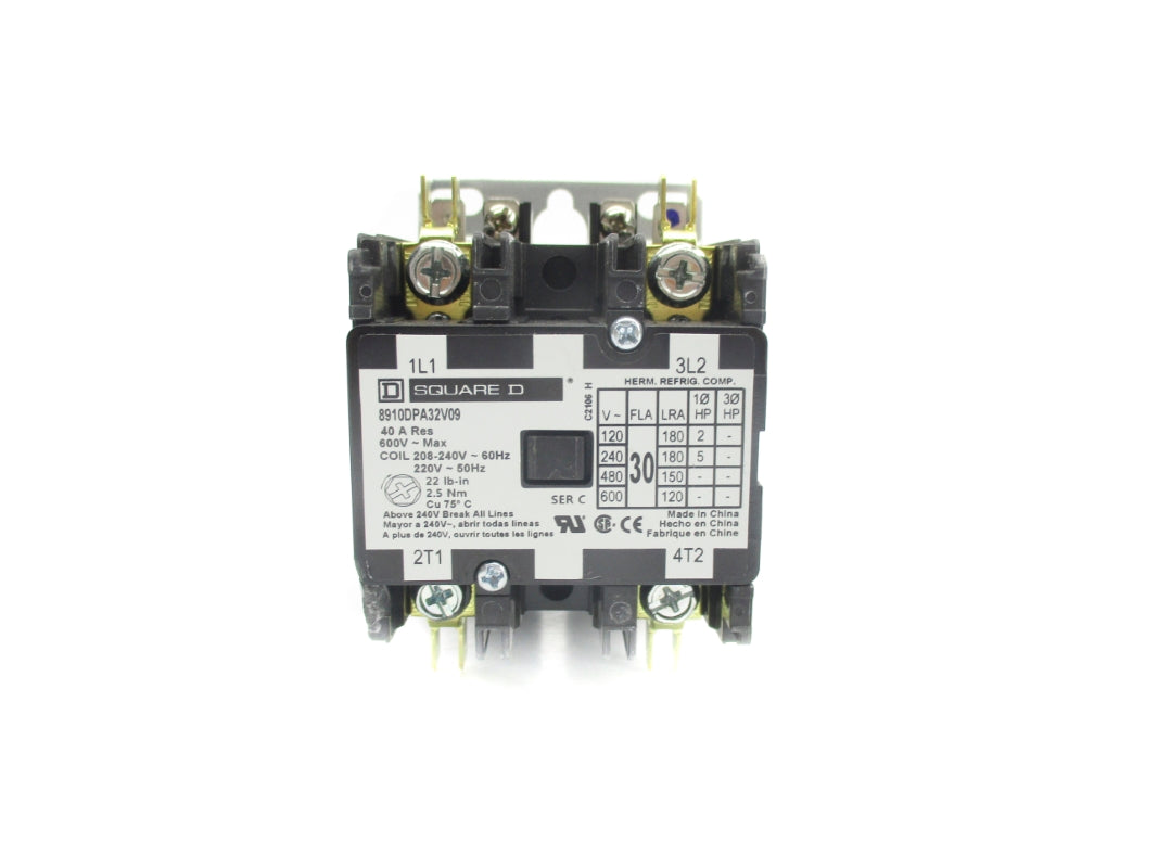 SQUARE D 8910DPA32V09 SER. C 208/220V 40A (AS PICTURED) NSNP