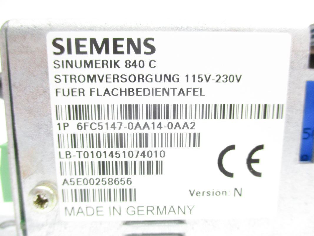 SIEMENS 6FC5147-0AA14-0AA2 115-230V NSNP