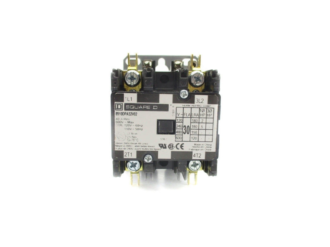 SQUARE D 8910DPA32V02 SER. C 110/120V 30A UNMP