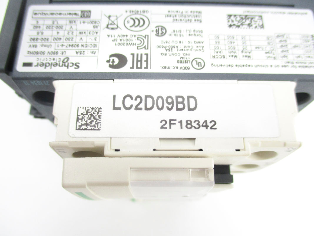 SCHNEIDER ELECTRIC LC2D09BD 24VDC 25A NSNP