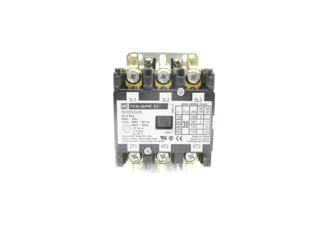 SQUARE D 8910DPA33V06 440/480V 40A NSNP