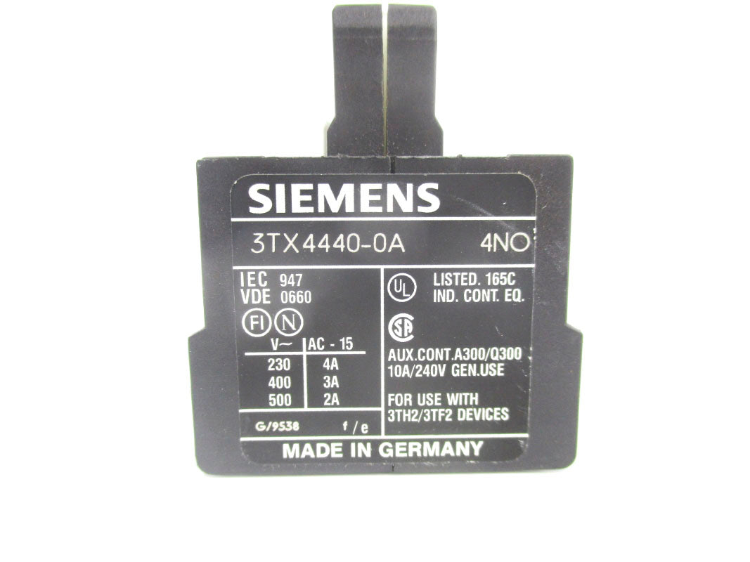 SIEMENS 3TX4440-0A 500V 10A NSNP
