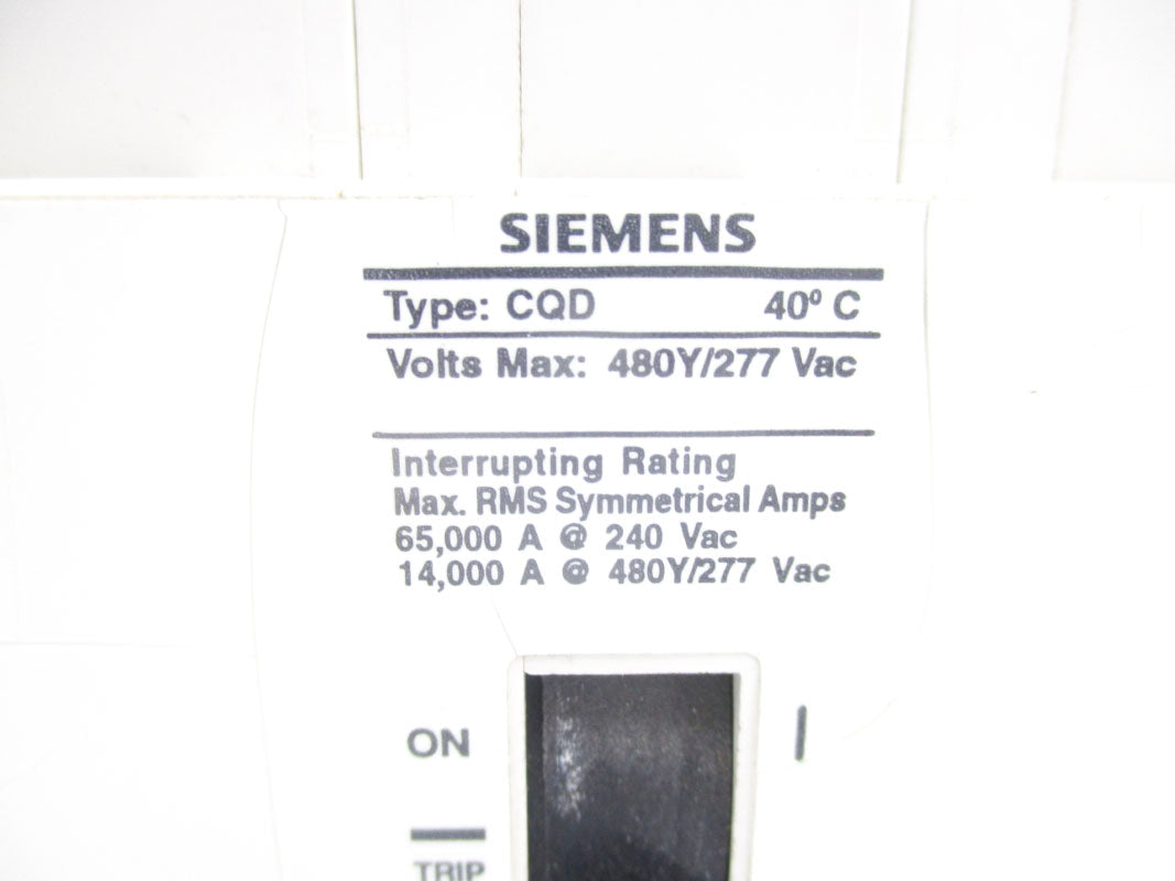 SIEMENS CQD315 277VAC 15A UNMP