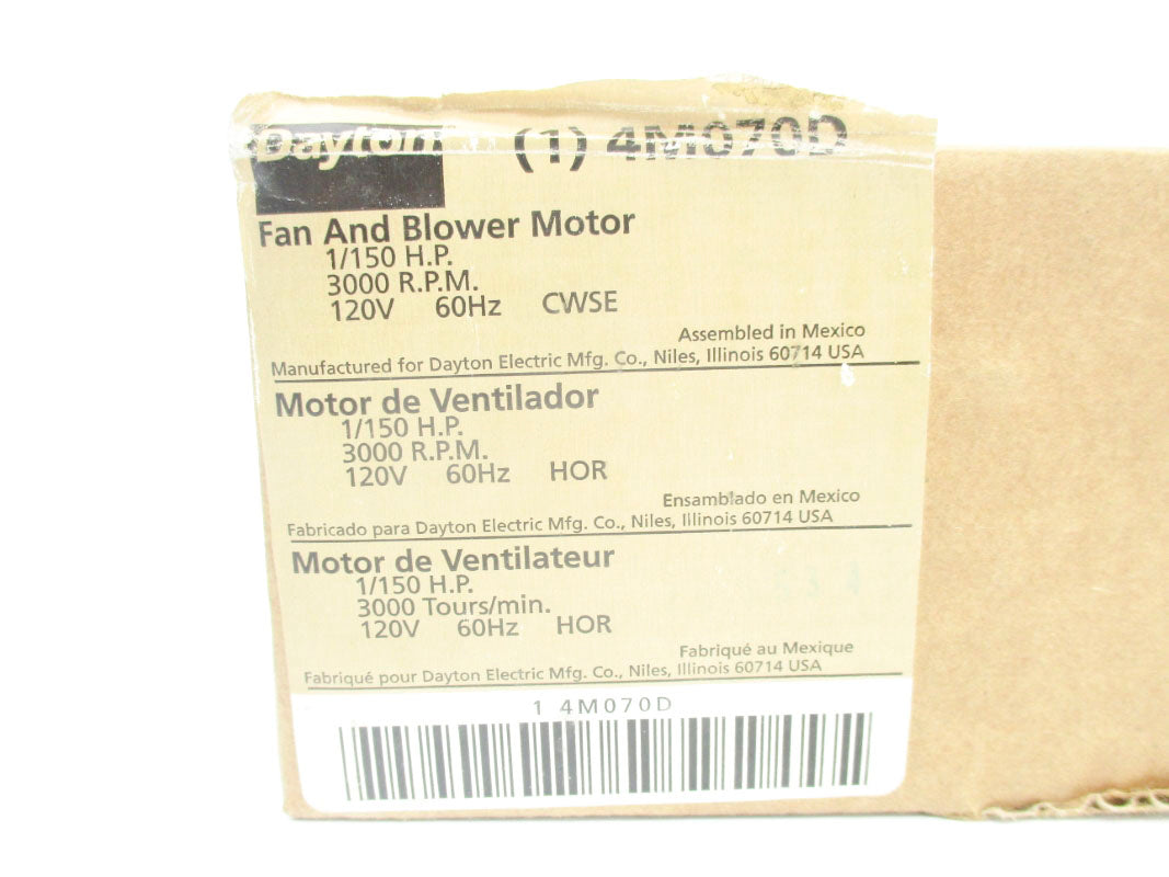 DAYTON 4M070D 120V NSMP