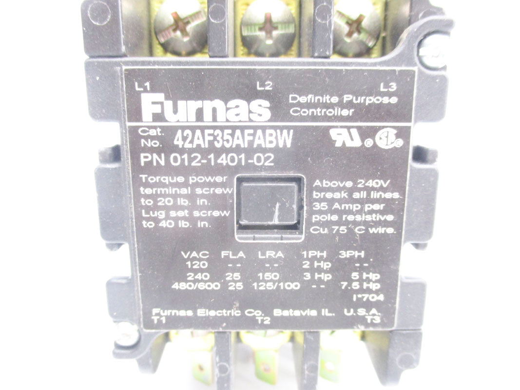 FURNAS 42AF35AFABW 012-1401-02 600VAC 35A NSNP