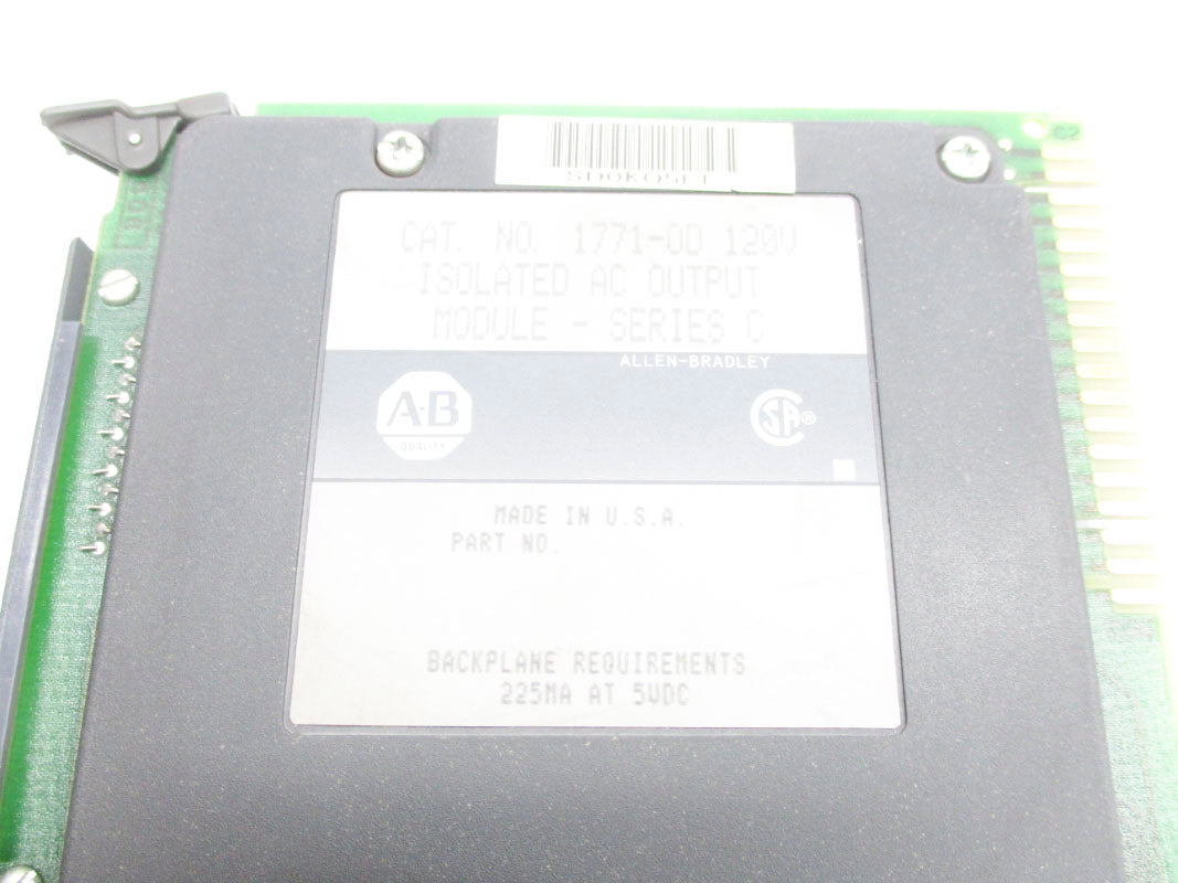 ALLEN BRADLEY 1771-OD SER. C 120V UNMP