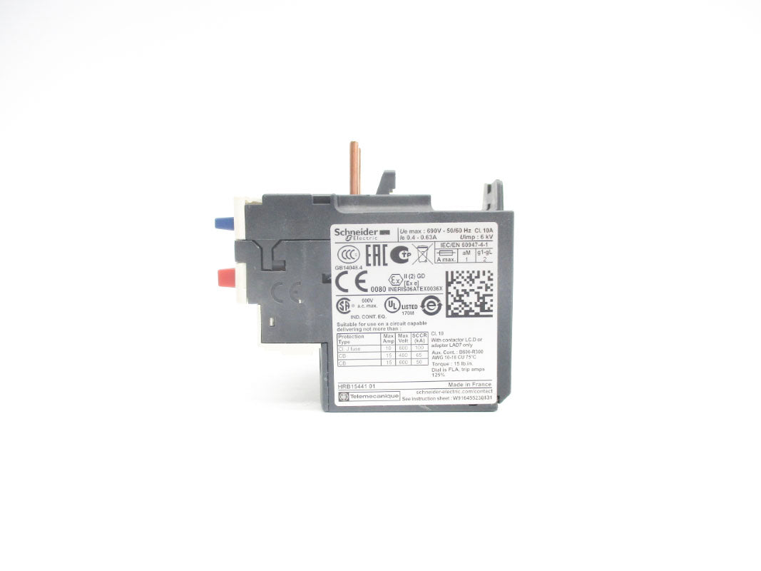 SCHNEIDER ELECTRIC LRD04 690V 0.4-0.63A NSNP