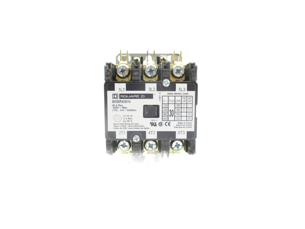 SQUARE D 8910DPA33V14 SER. C 24V 40A UNMP