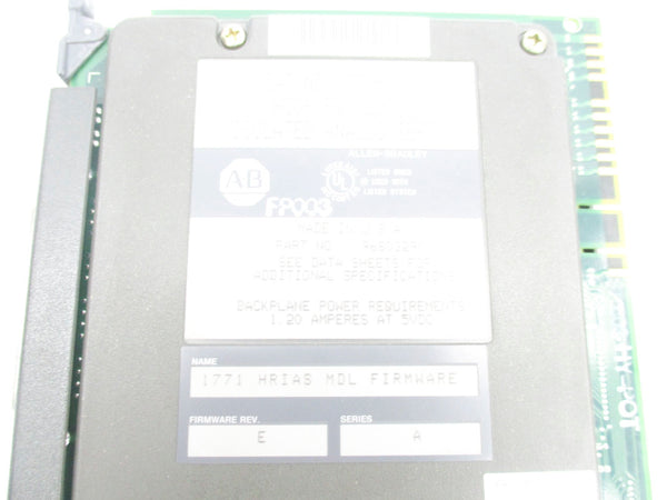 ALLEN BRADLEY 1771-NIV SER. A F/W E 1.20A 5VDC UNMP