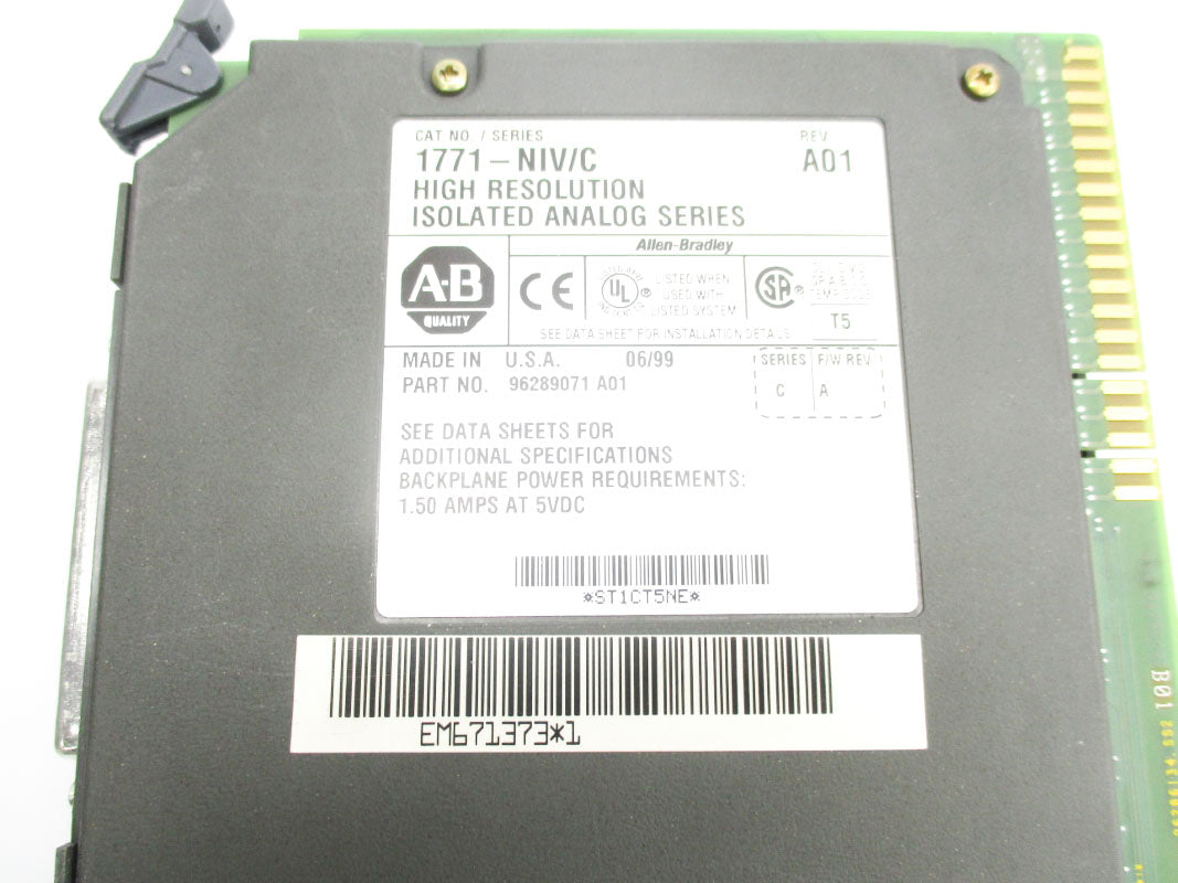 ALLEN BRADLEY 1771-NIV SER. C F/W A 1.50A 5VDC UNMP