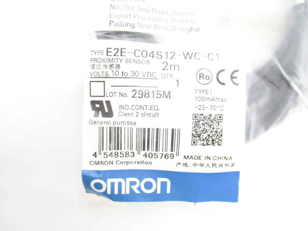 OMRON E2E-C04S12-WC-C1 10-30VDC 2M NSMP