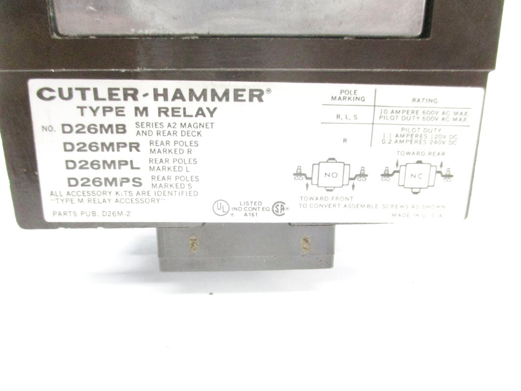 CUTLER HAMMER D26MB SER. A2 110/120V 10A NSNP