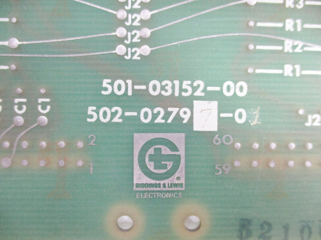 GIDDINGS&LEWIS 501-03152-00 502-02797-01 UNMP