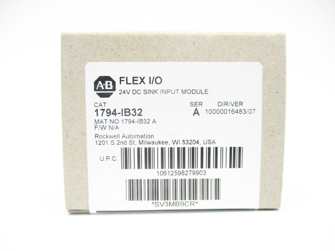 ALLEN BRADLEY 1794-IB32 SER. A DATE: 2019 24VDC NSFS