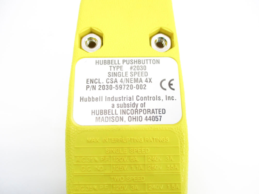 HUBBELL 59720002 250V .55A NSMP
