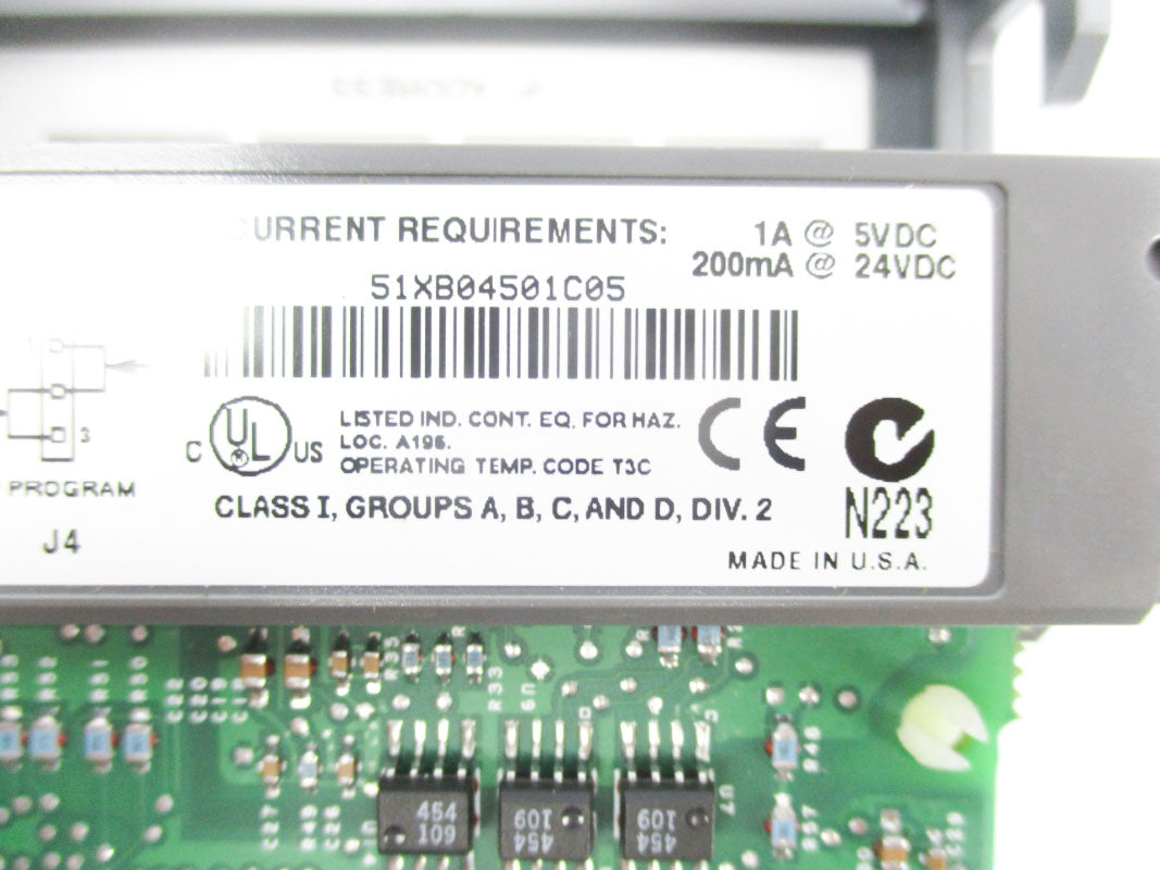 ALLEN BRADLEY 1747-L551 SER. B F/W 5 24VDC (NO KEY) (AS PICTURED) UNMP