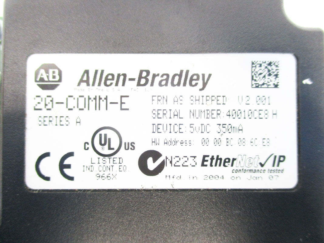 ALLEN BRADLEY 20-COMM-E SER. A F/W V2.001 5VDC NSNP