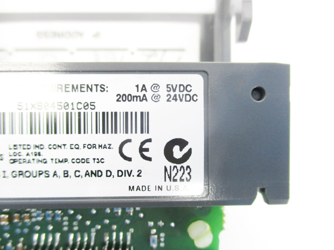 ALLEN BRADLEY 1747-L551 SER. B F/W 5 24VDC NSNP