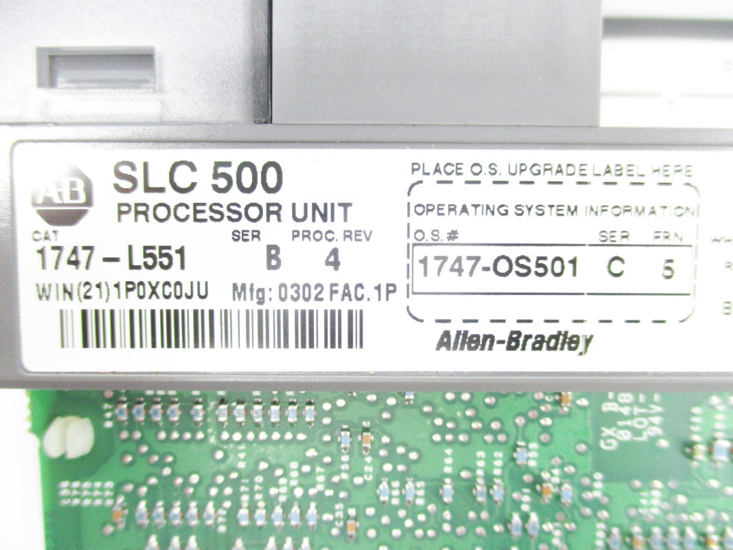 ALLEN BRADLEY 1747-L551 SER. B F/W 5 24VDC NSNP