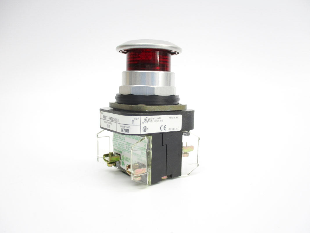 ALLEN BRADLEY 800T-FXQL24RA1 SER. T 24VAC/DC (WH) NSMP