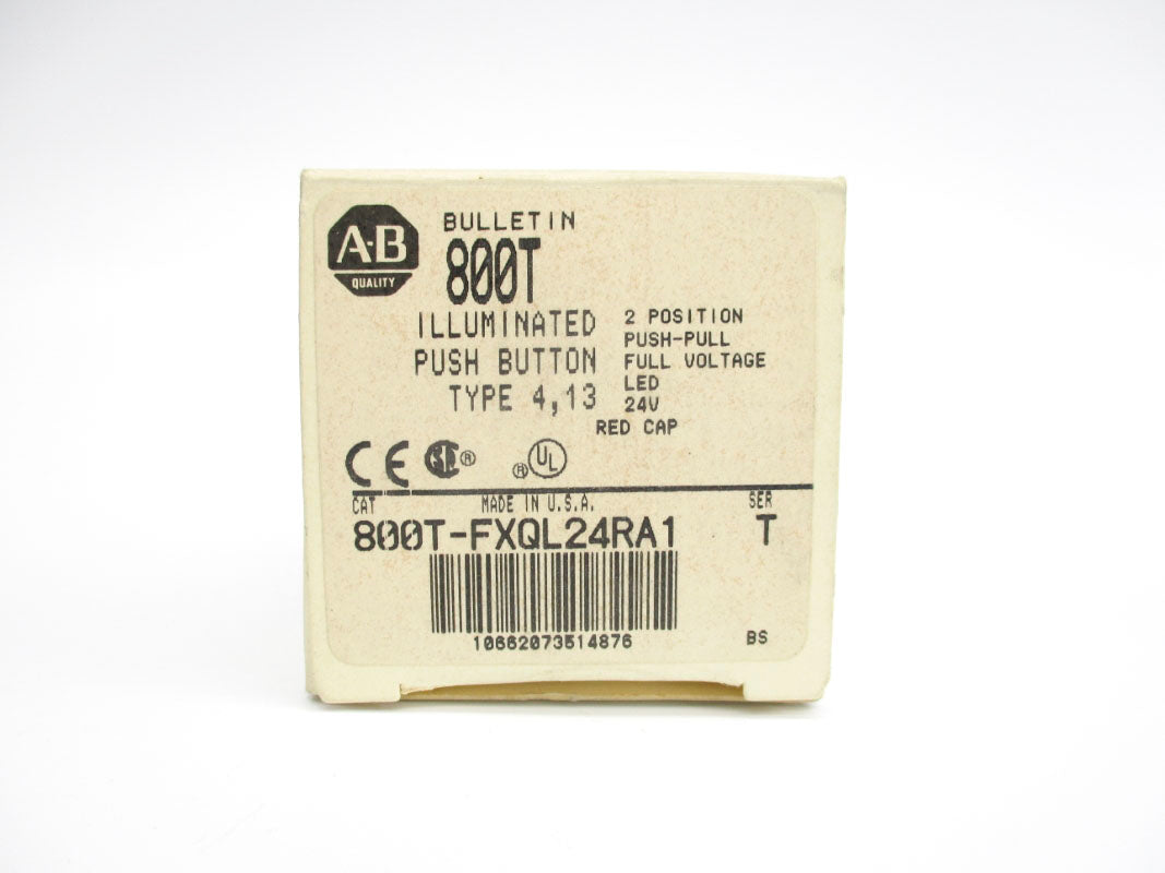 ALLEN BRADLEY 800T-FXQL24RA1 SER. T 24VAC/DC (WH) NSMP