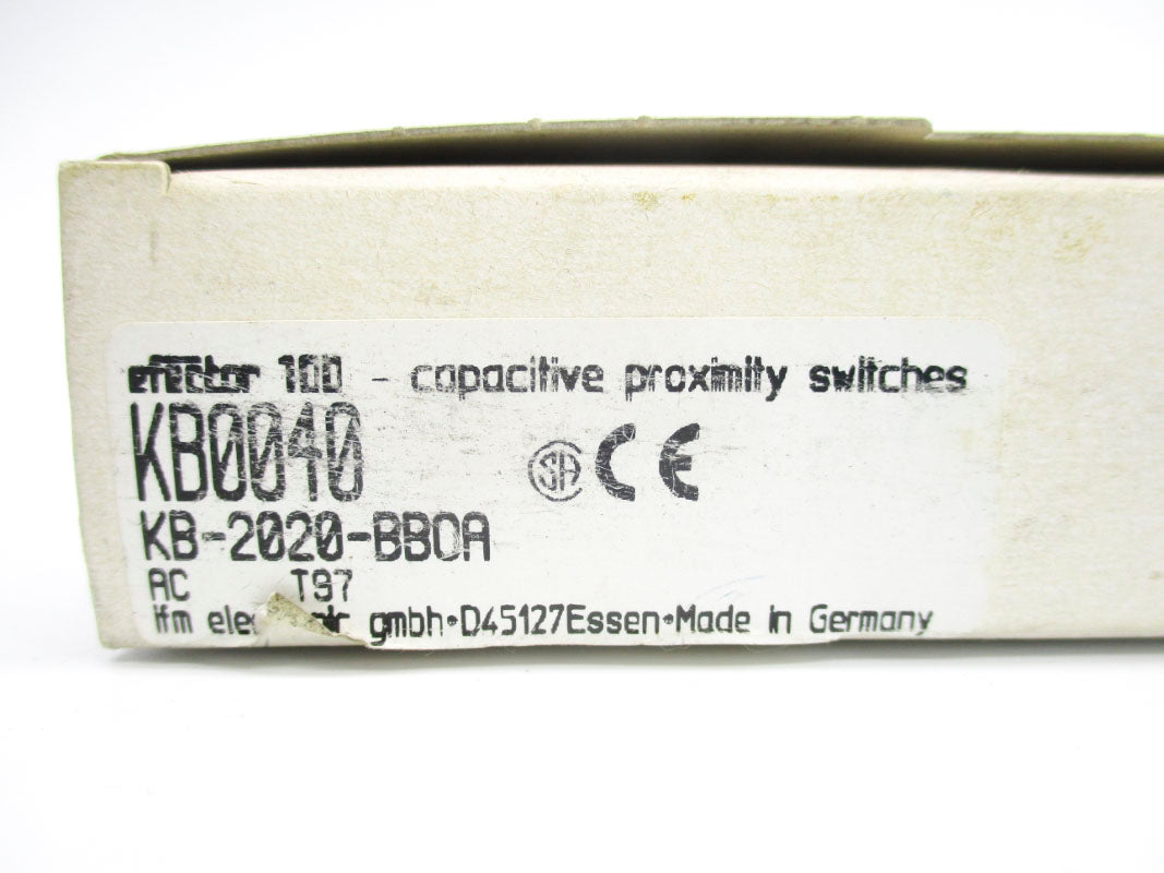 IFM EFECTOR KB-2020-BBOA KB0040 250VAC/DC NSMP