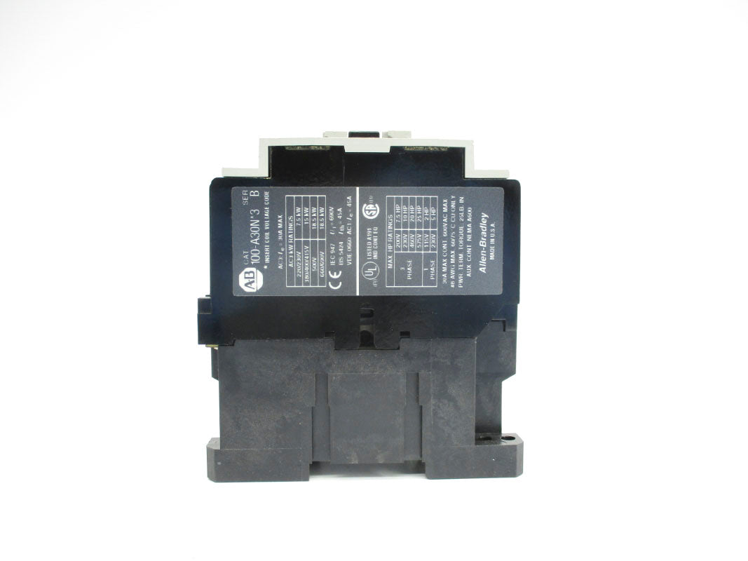 ALLEN BRADLEY 100-A30ND3 SER. B 110/120V 30A (BR/WH) NSMP