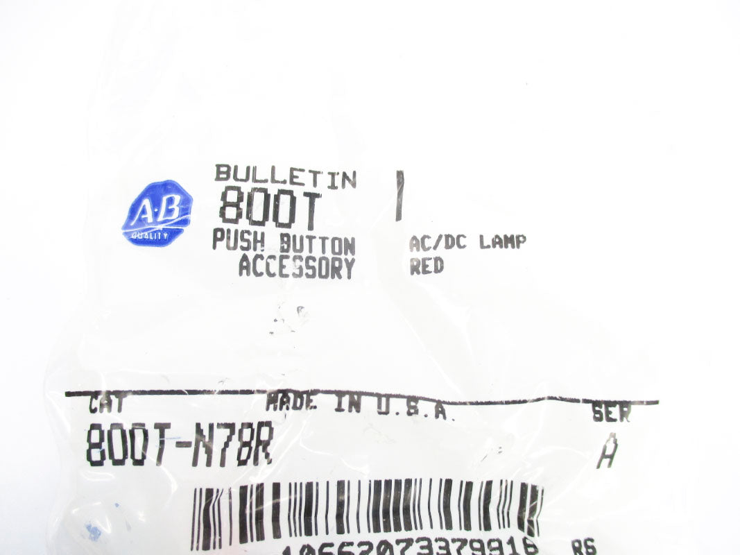 ALLEN BRADLEY 800T-N78R SER. A NSMP