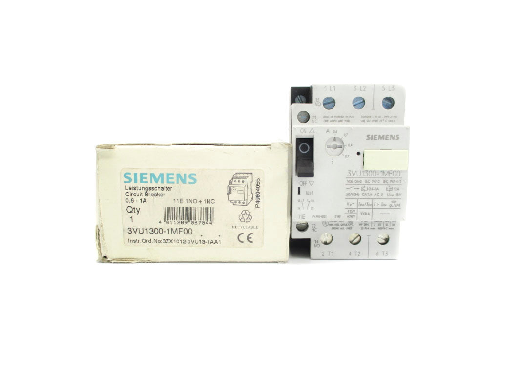 SIEMENS 3VU1300-1MF00 690V 0.6-1A NSMP