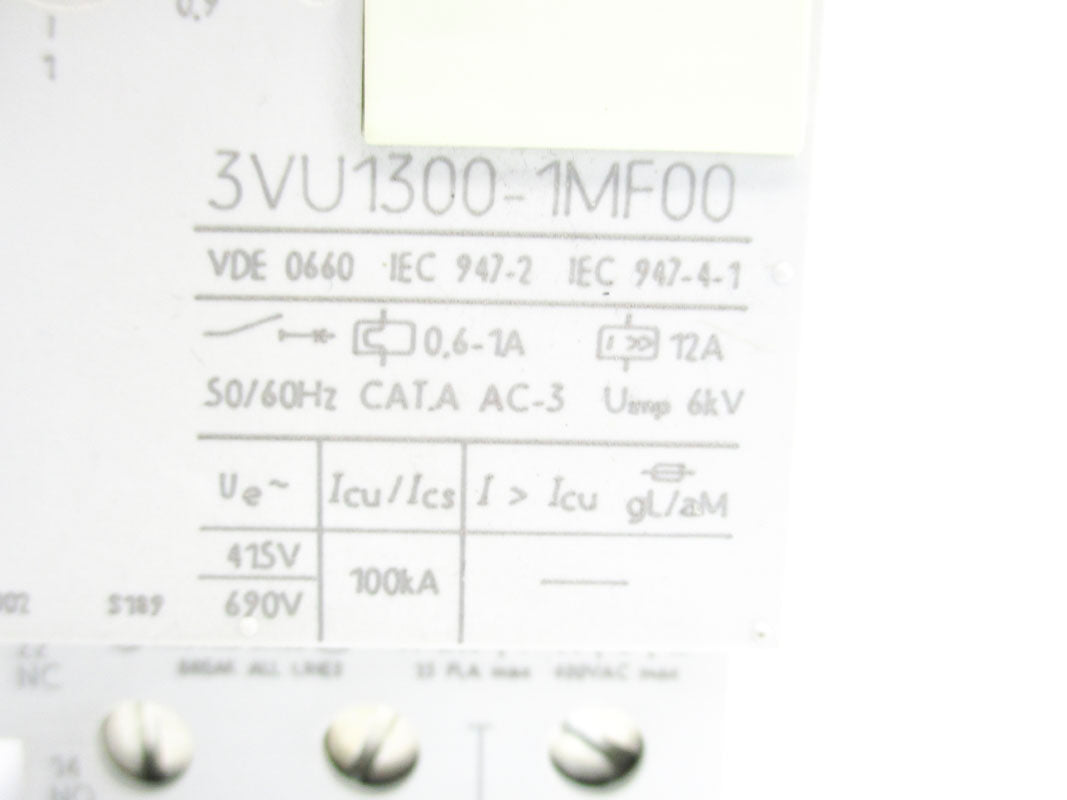 SIEMENS 3VU1300-1MF00 690V 0.6-1A NSMP