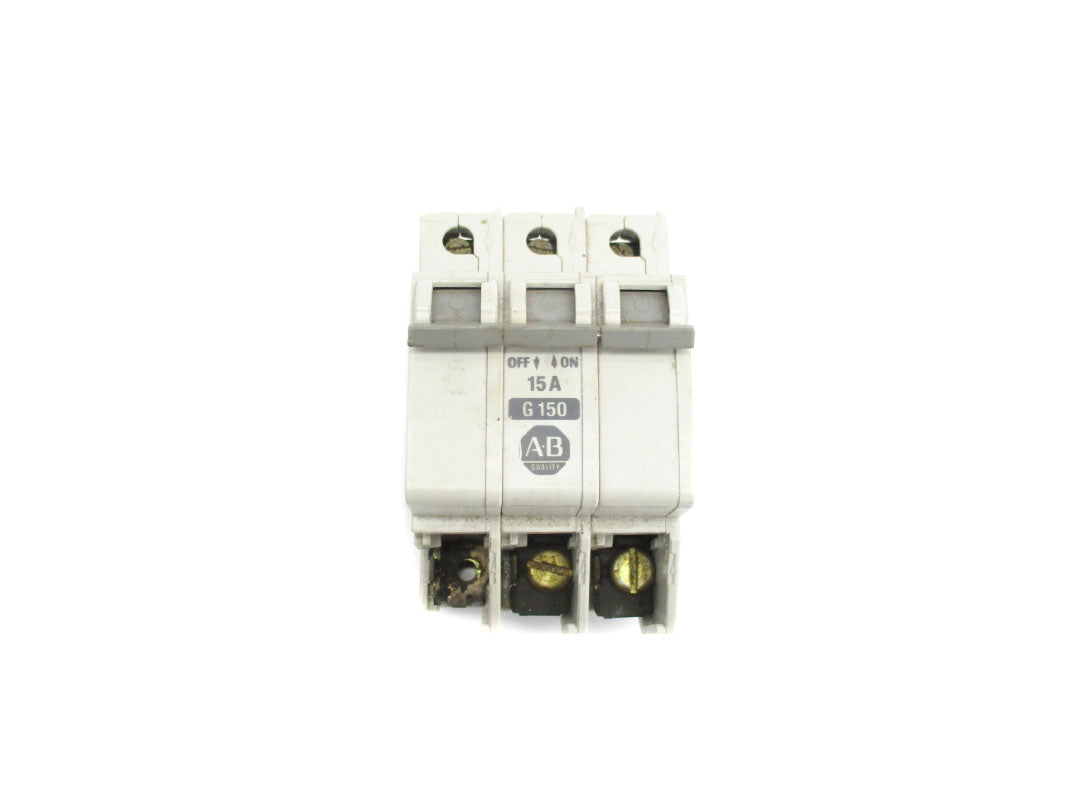 ALLEN BRADLEY 1492-CB3G150 SER. A 480VAC 15A (AS PICTURED) UNMP