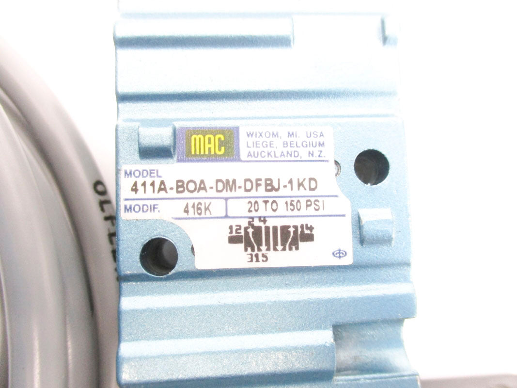 MAC 411A-BOA-DM-DFBJ-1KD 20-150PSI 24VDC (AS PICTURED) NSNP